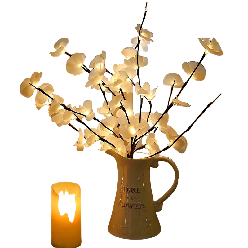 NNETM 1pc-20 LED White Willow Branch Lights-0
