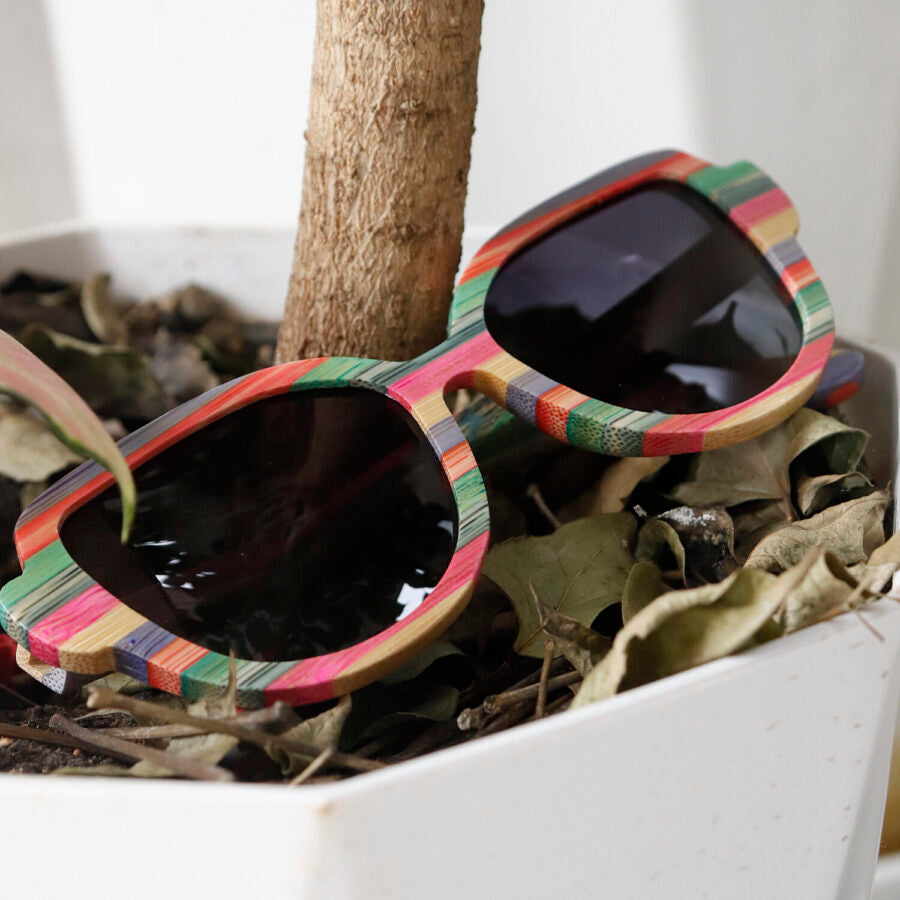 gafas de sol de bambu