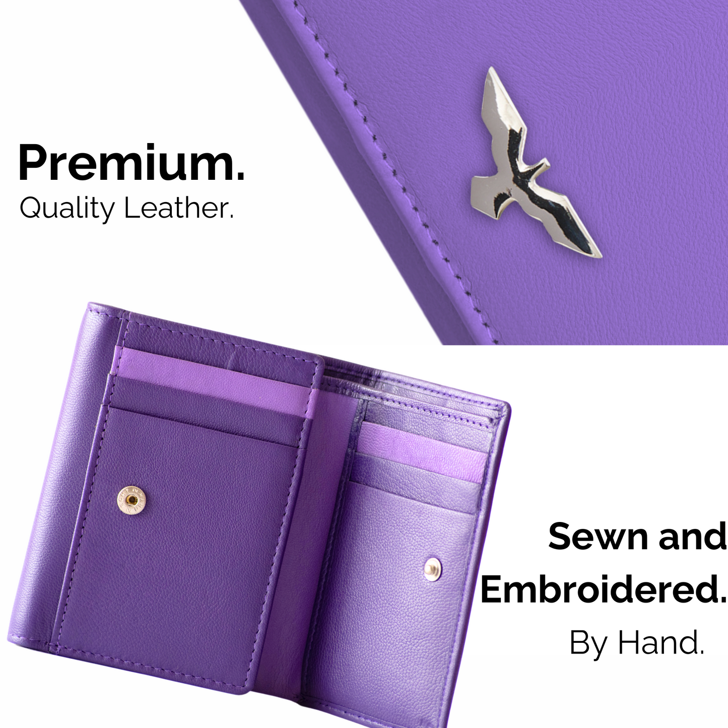 Cartera de Cuero Compacta para Mujer – Modelo Violette – IULIUS-3