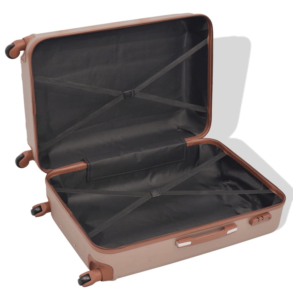 NNEVL Four Piece Hardcase Trolley Set Champagne-2