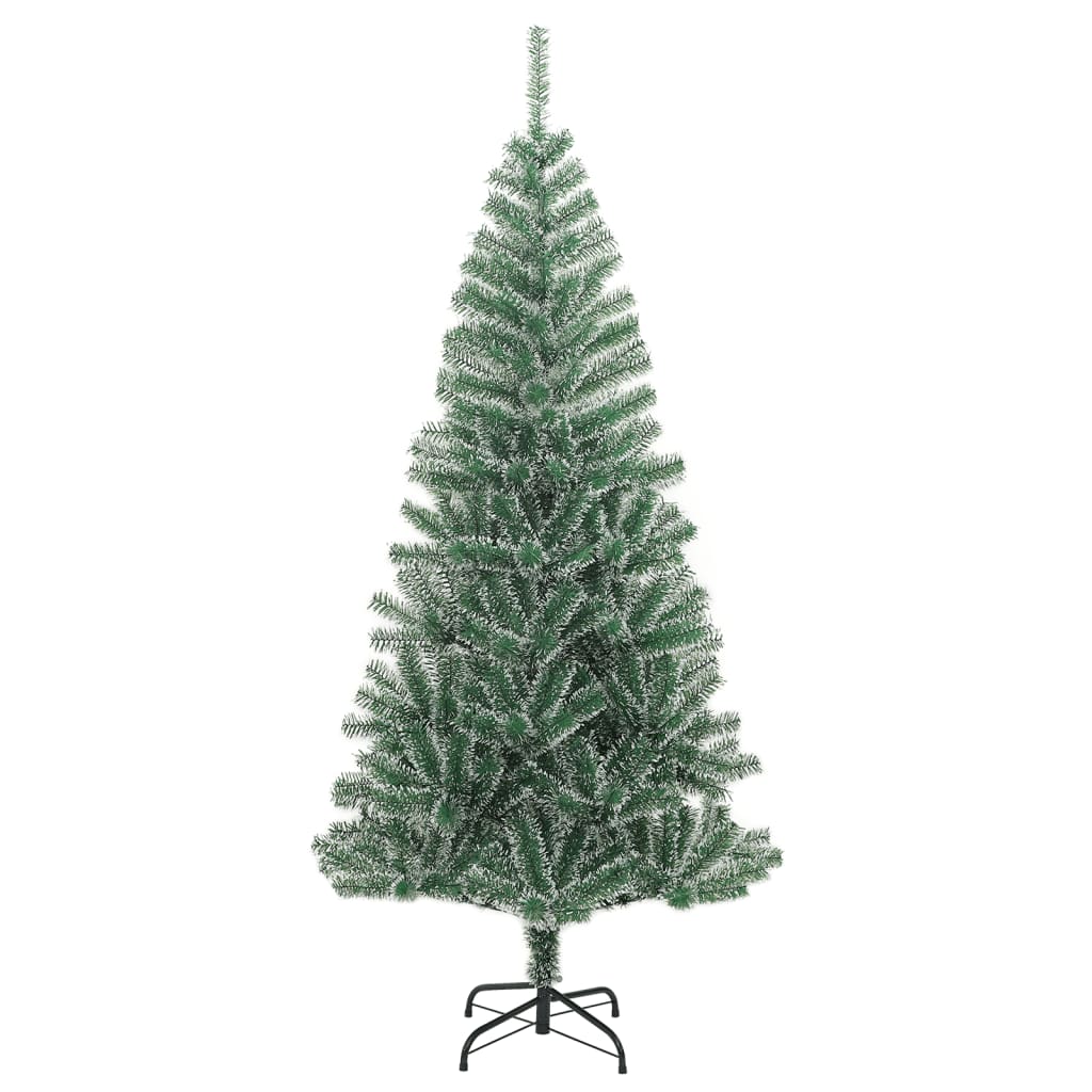 NNEVL Artificial Christmas Tree with 300 LEDs&Ball Set&Flocked Snow 210 cm-4