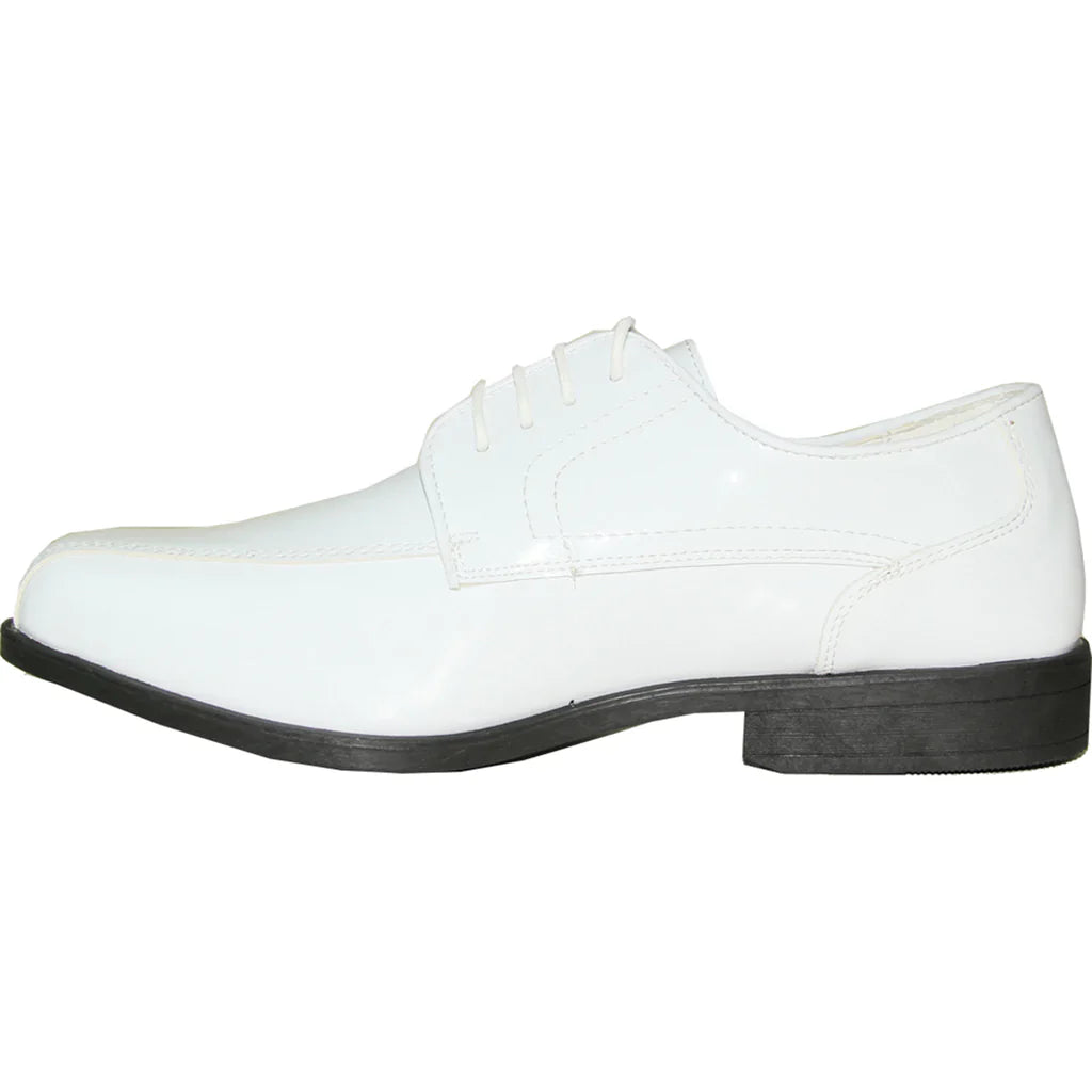 JEAN YVES Men Dress Shoe JY02 Oxford Formal Tuxedo for Prom & Wedding Shoe White Patent-4