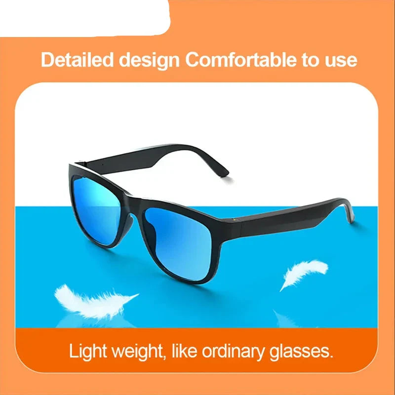 Bluetooth 5.0 Wireless Sunglasses with HiFi Stereo Earbuds-2