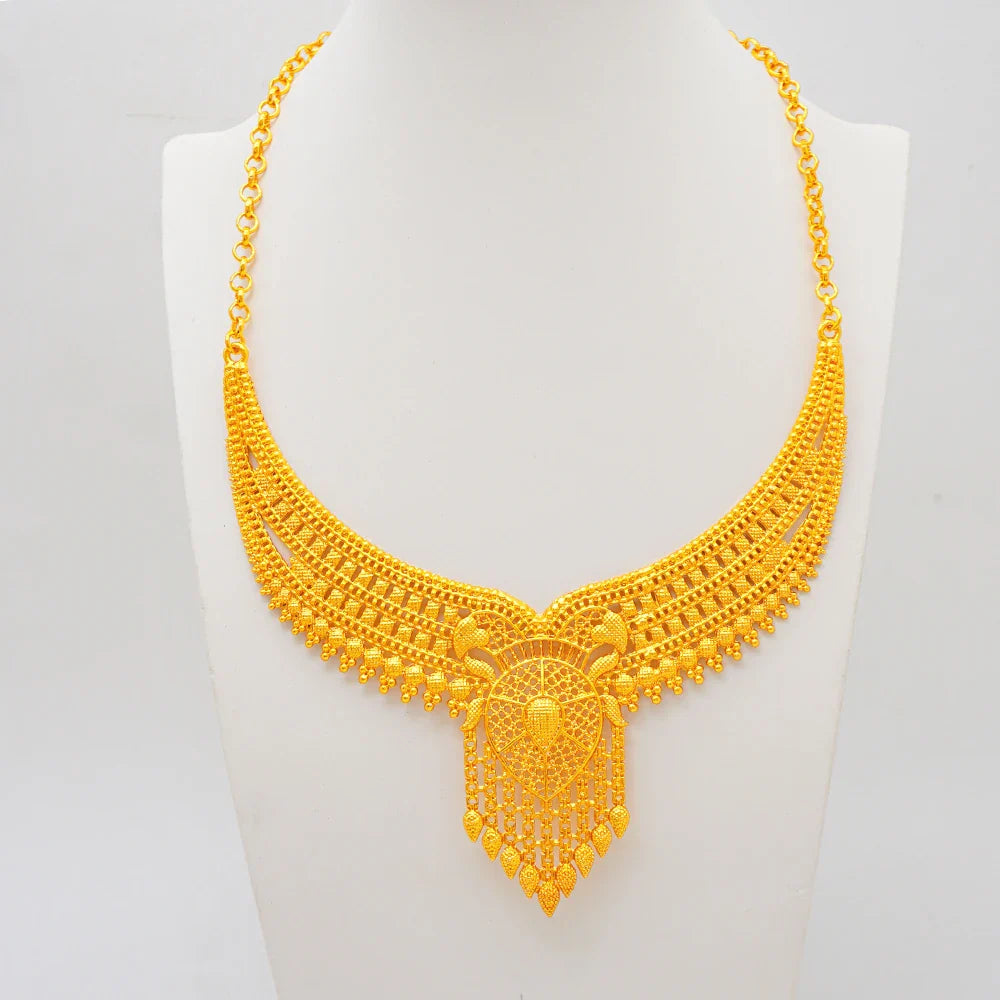 NNEOBA Gold Plated African Women’s Jewelry Set-2