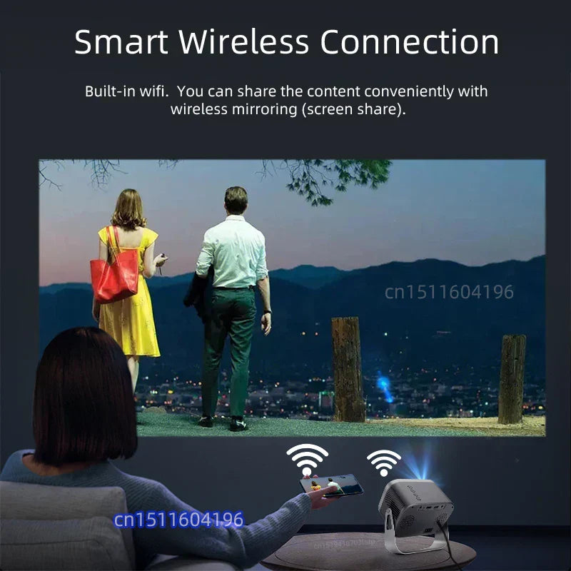 MINI Projector WIFI Portable Home Theater-4