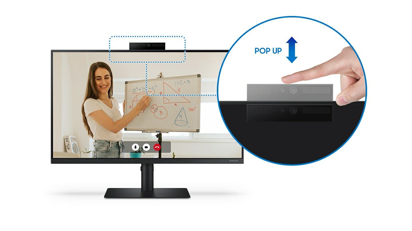 NNEKG Samsung 24 S4 Full HD IPS Freesync Monitor with Webcam (LS24A400VEEXXY)-3