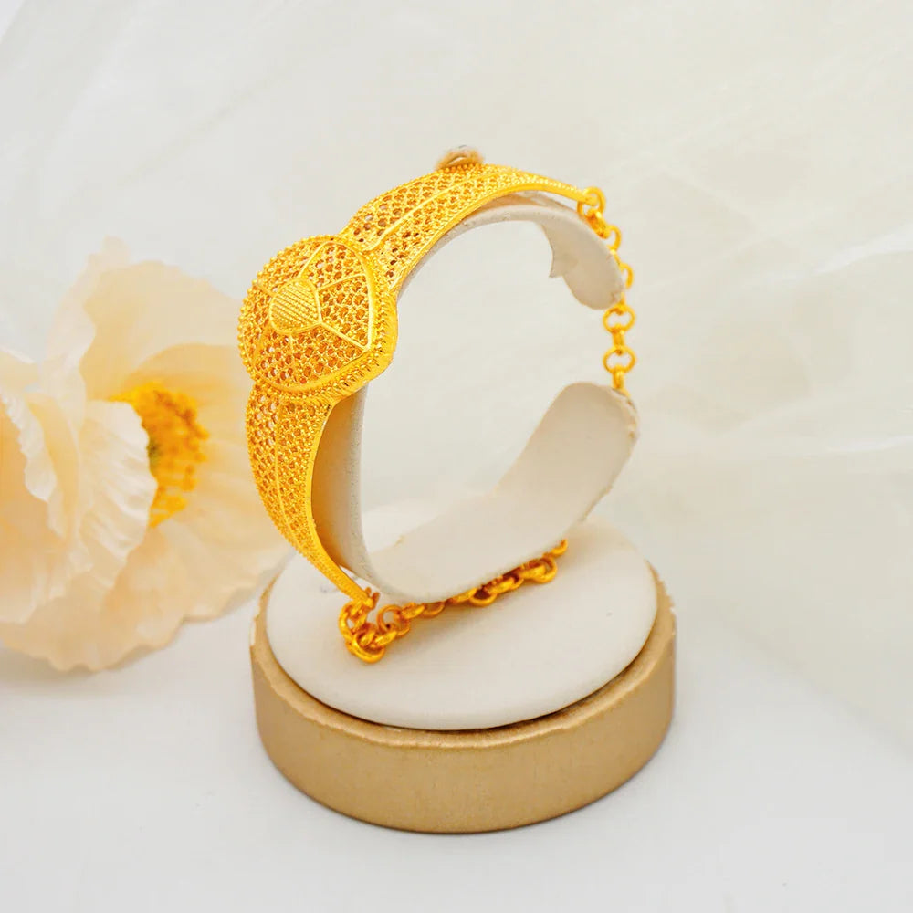 NNEOBA Gold Plated African Women’s Jewelry Set-3
