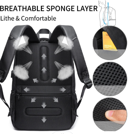 Men's Tactical Business Travel Backpack-4