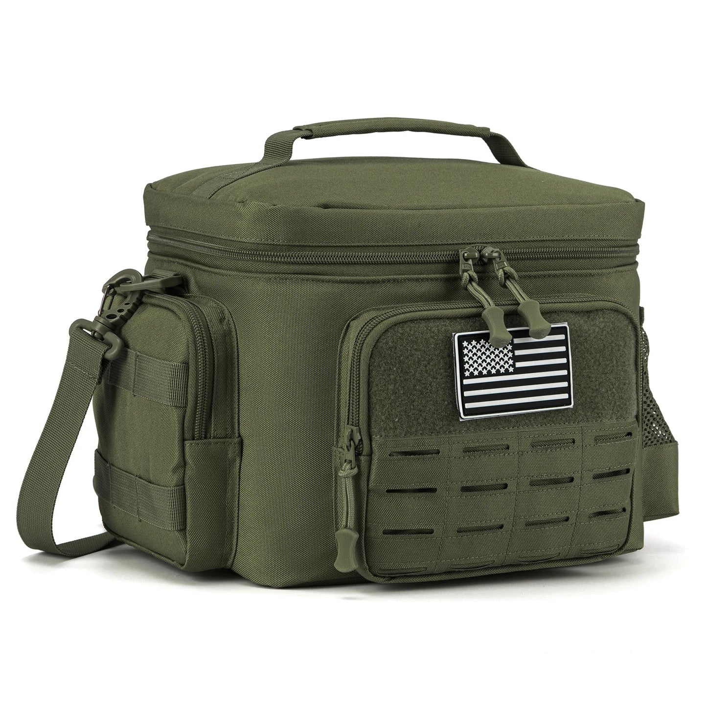 NNEOBA Tactical Lunch Box Heavy Duty Cooler Bag (Green)-0
