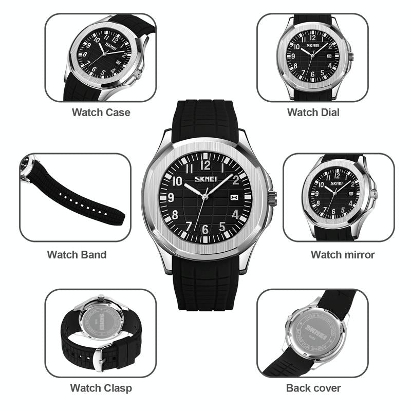 NNEDSZ Waterproof Men Multifunctional Outdoor Watch - Blue-4