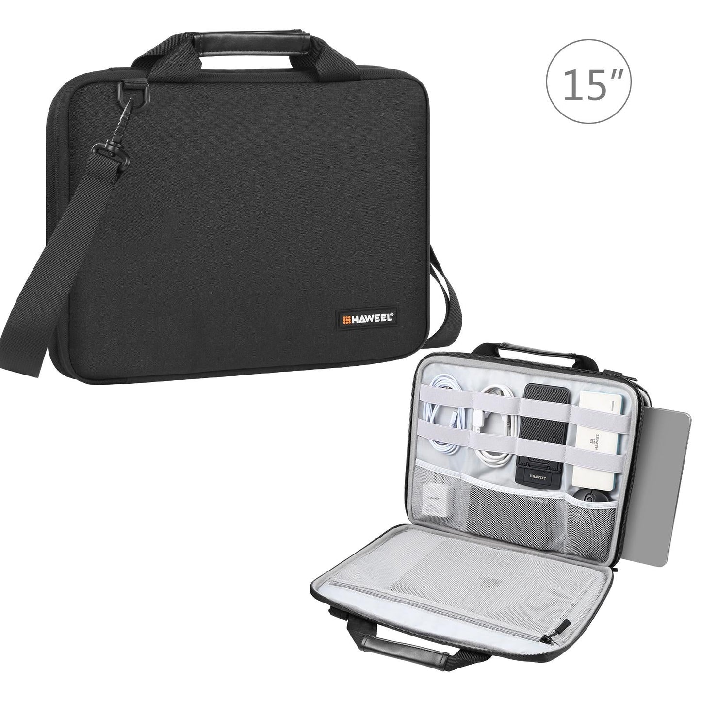 NNEDSZ Convertible Laptop Bag for Macbook Thinkpad Asus Hp - Black-0