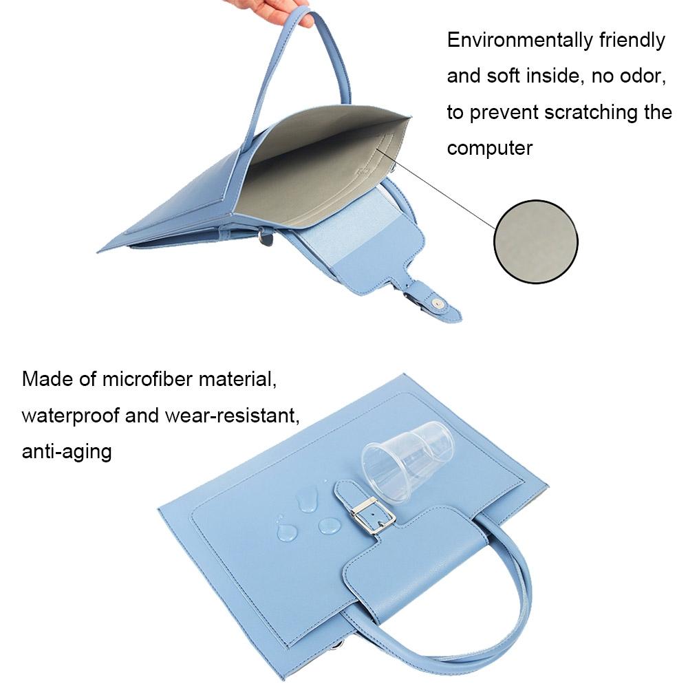 NNEDSZ 14-inch Waterproof Laptop Bag with Power Pack - Portable and Durable - Goose Yellow-4