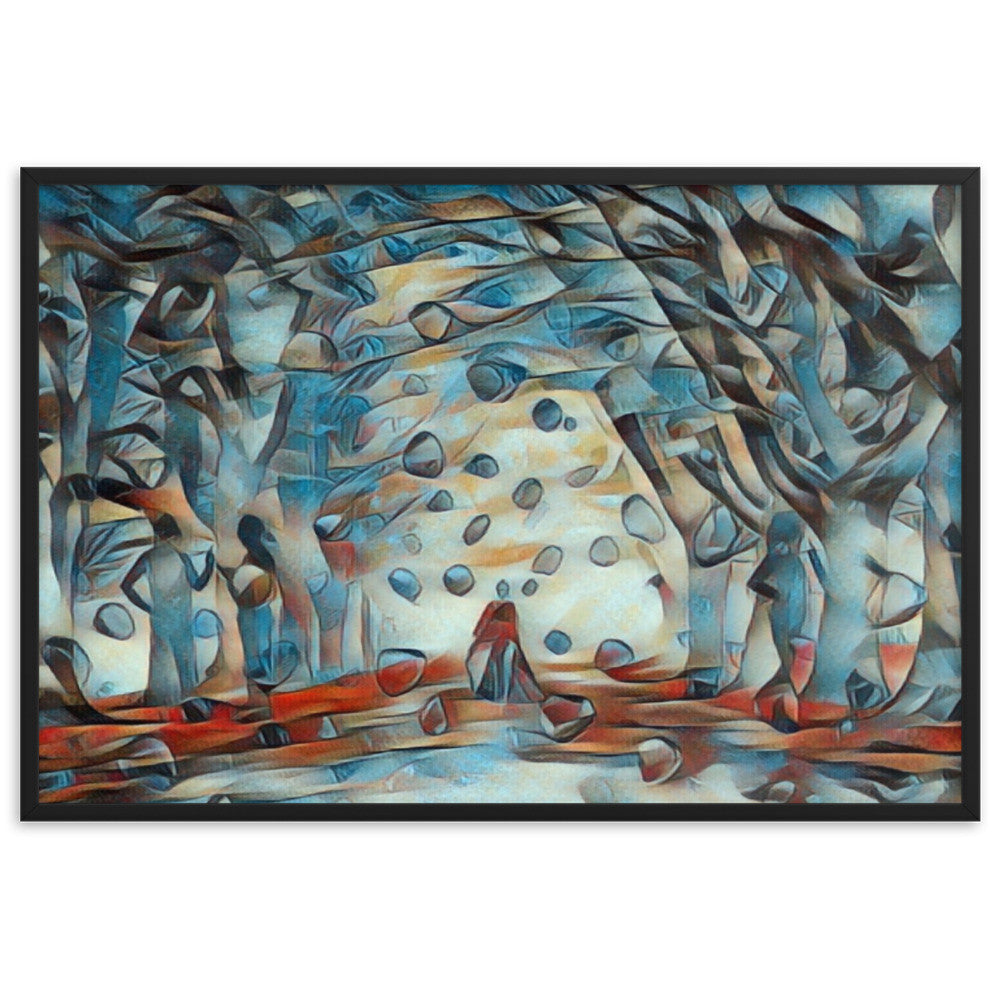 TO SEE MY HEART YOU MUST FIRST DIVE INTO MY TRUTH J.L PREMIUM Framed Poster-0