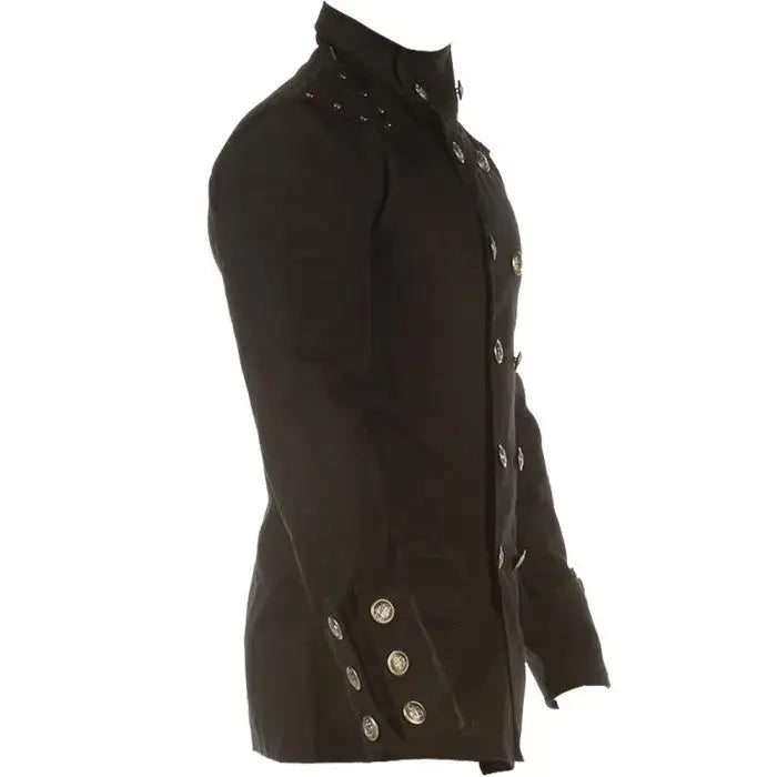 Mens Gothic Military Jacket-2