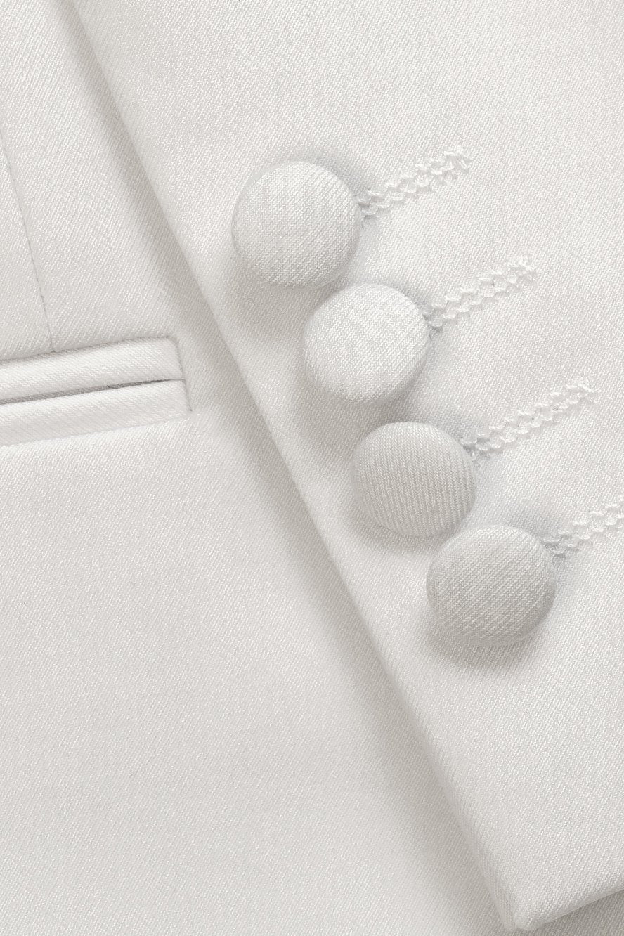 "Xavier" White Tuxedo Jacket-4