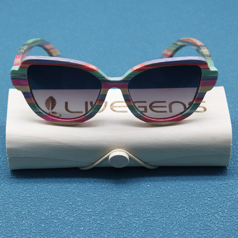gafas de sol de bambu