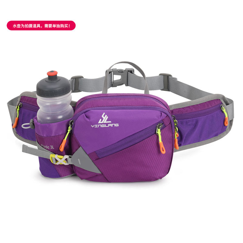 Wautton Outdoor Fanny Pack Bum Bag Big Campacity Water Resistant Nylon with Water Bottle Holder-7