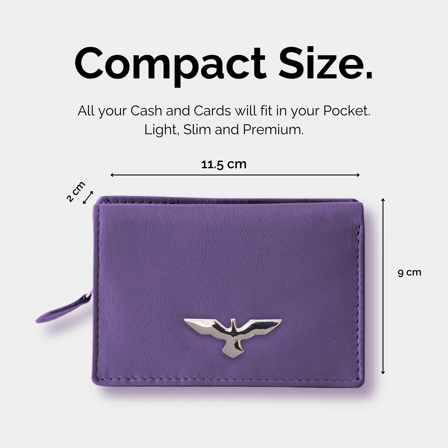 Cartera de Cuero Compacta para Mujer – Modelo Violette – IULIUS-1