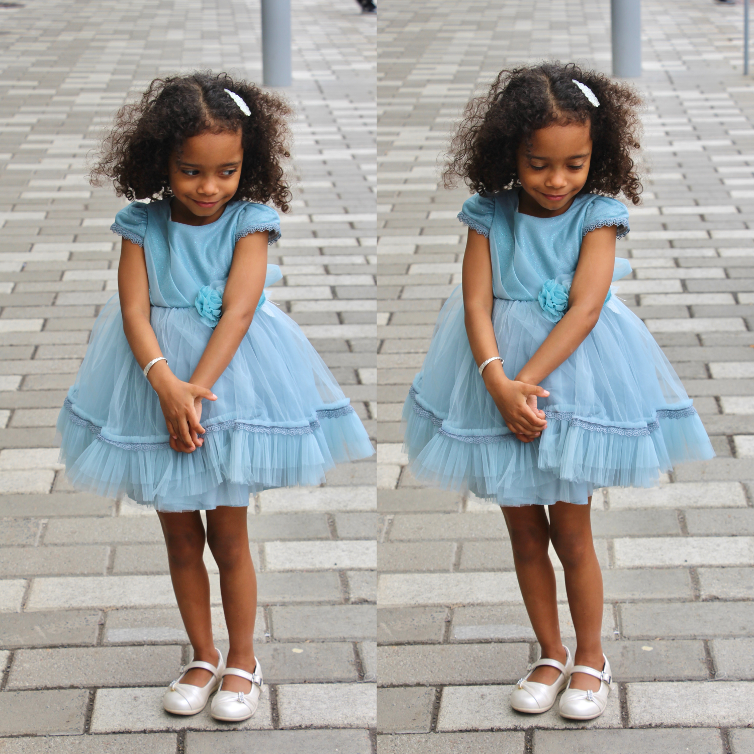 Bright Flower Girls Formal Dress-5