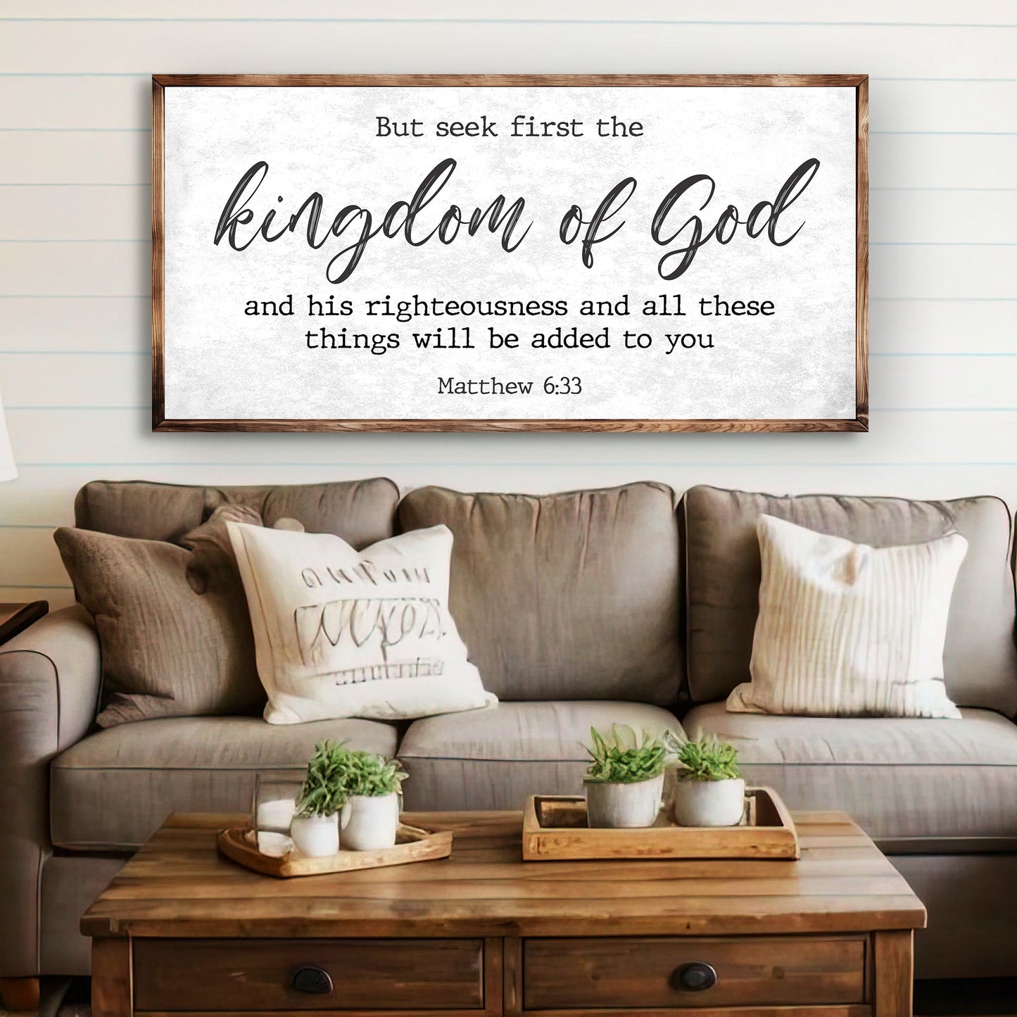 Matthew 6:33 - But Seek the Kingdom of God Faith Sign II-2