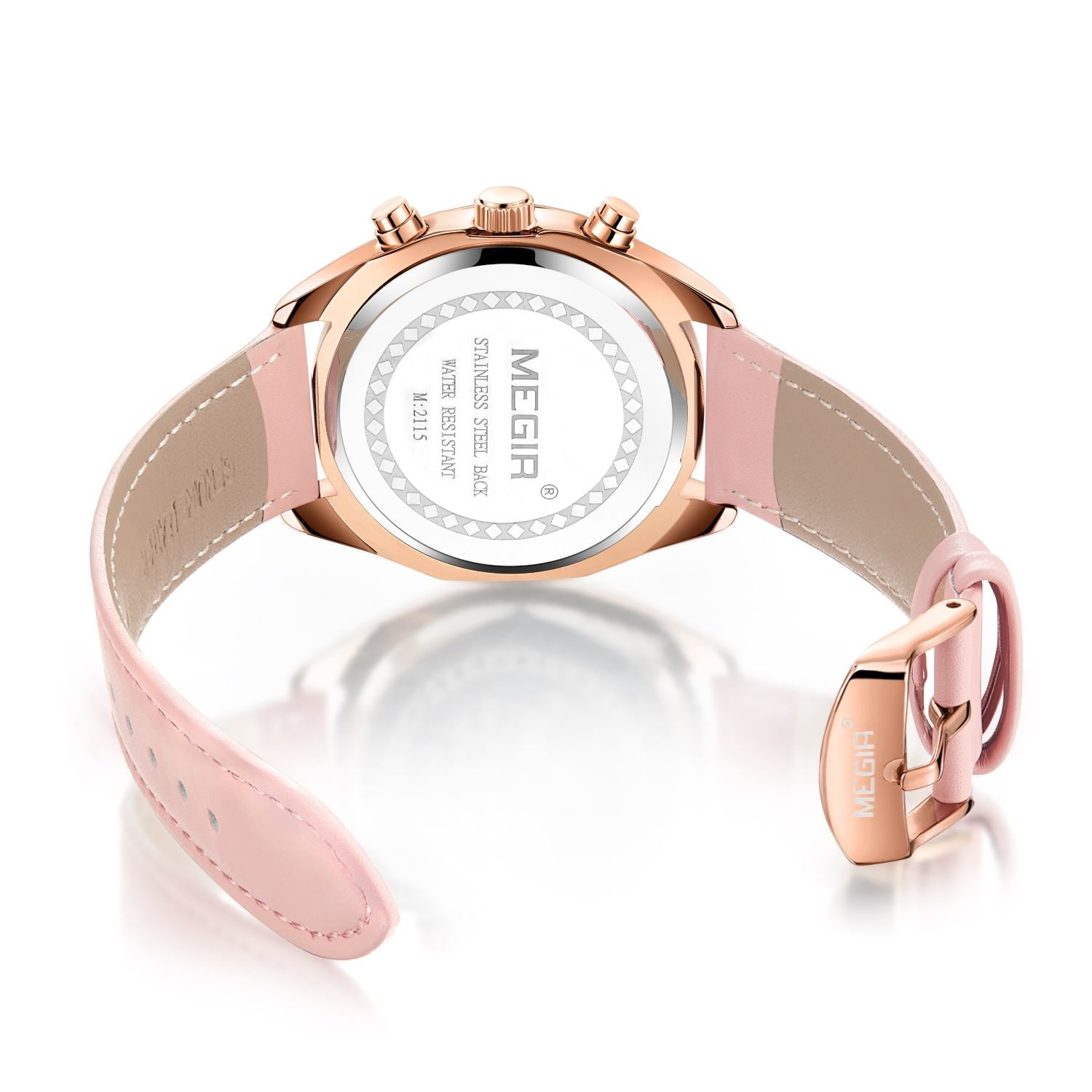 MEGIR Fashion Women Watches Luxury Ladies Casual Wristwatches Leather Female Quartz Bussiness Watch Dress Clock Relogio Feminino-7