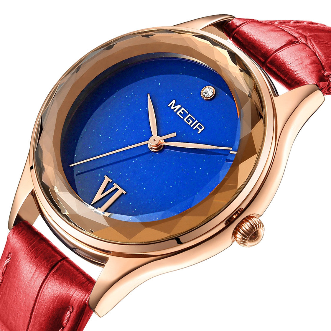 MEGIR Fashion Watch for Women Luxury Leather Casual Simple Quartz Wristwatch Waterproof Ladies Dress Clock Relogio Feminino-5
