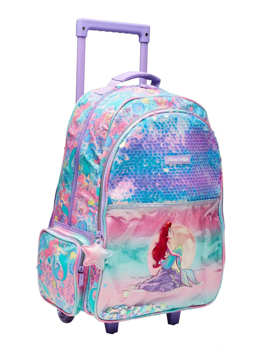 Smiggle - Disney Prenses Çekçekli Işıklı Tekerlekli Çanta-0