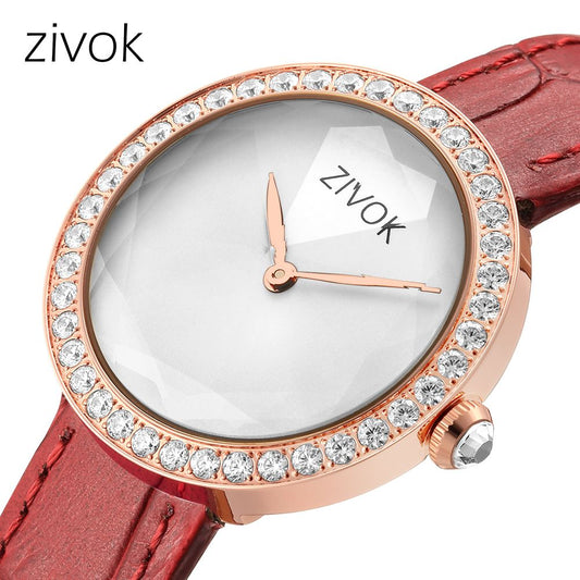 ZIVOK Fashion Watch For Woman Leather Strap Casual Sports Wristwatch Romantic Clock Women's Watches Montre Femme-0