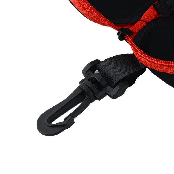 A Hard Sunglasses Case with Lock Clasp and Zipper Closure-4