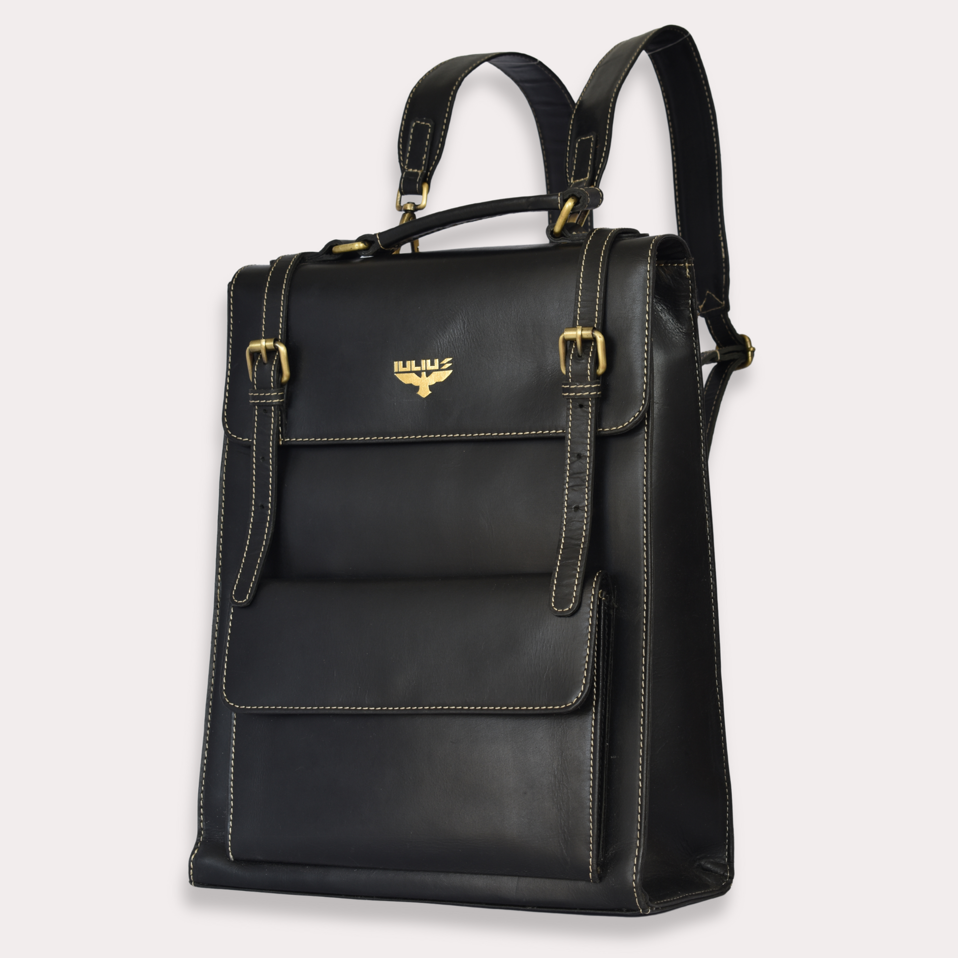 Mochila Ejecutiva de Cuero para Portátiles 15,6” – Estilo Business – IULIUS-0