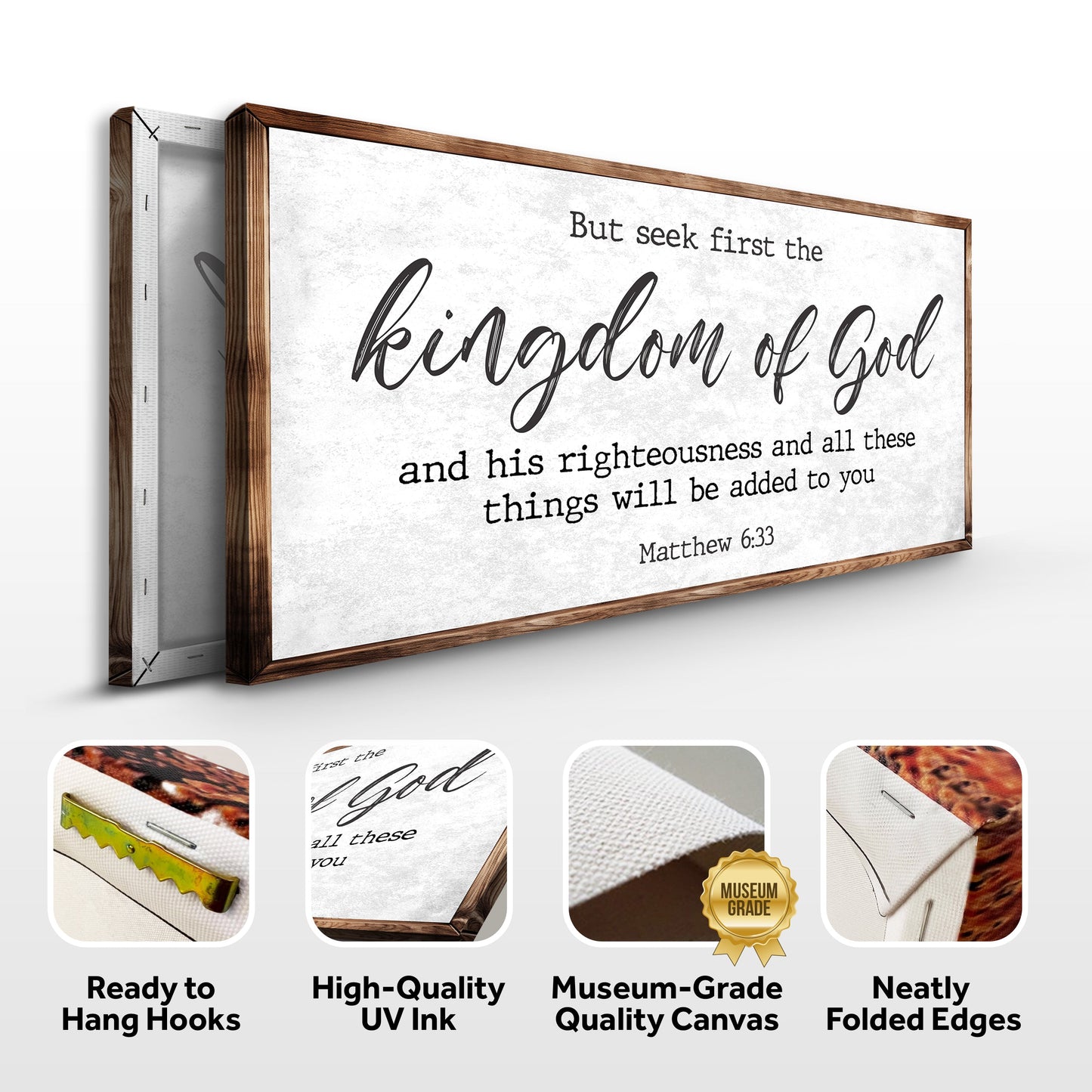Matthew 6:33 - But Seek the Kingdom of God Faith Sign II-4
