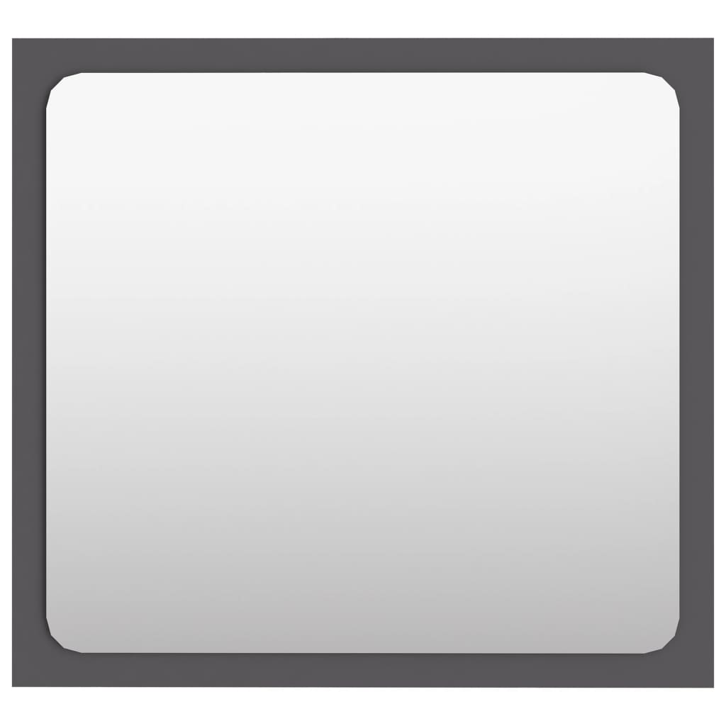 NNEVL Bathroom Mirror Grey 40x1.5x37 cm Chipboard-1