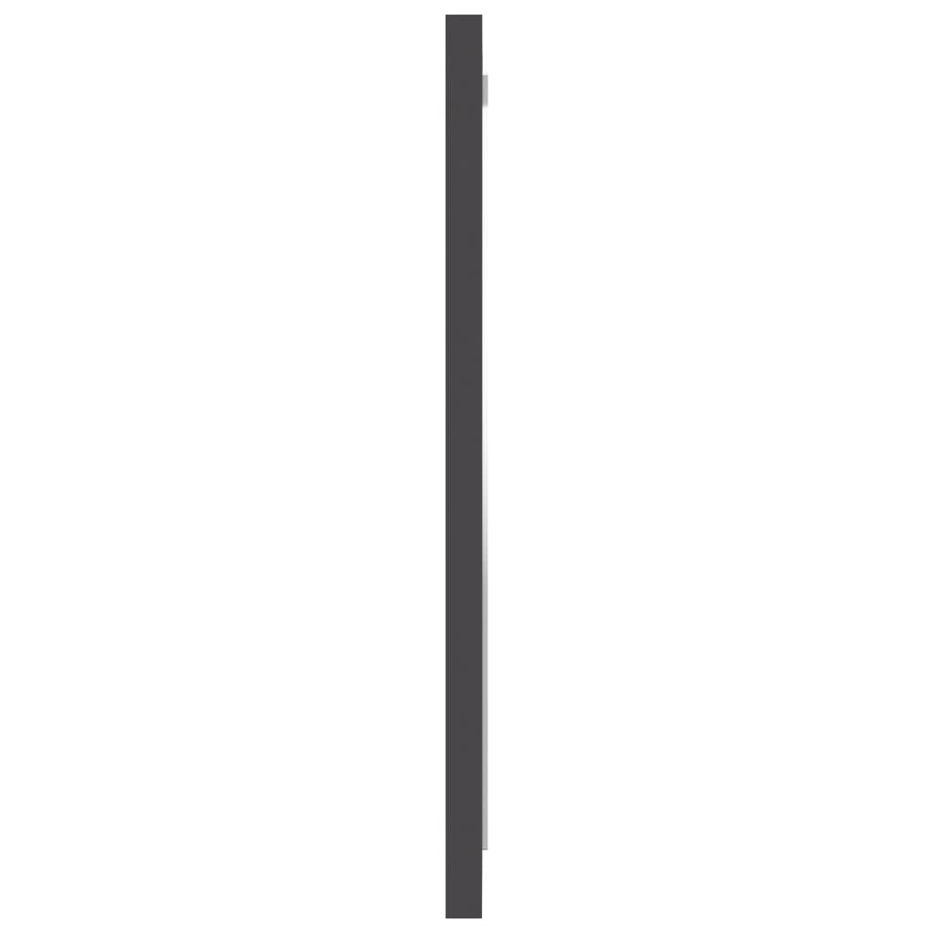 NNEVL Bathroom Mirror Grey 40x1.5x37 cm Chipboard-3