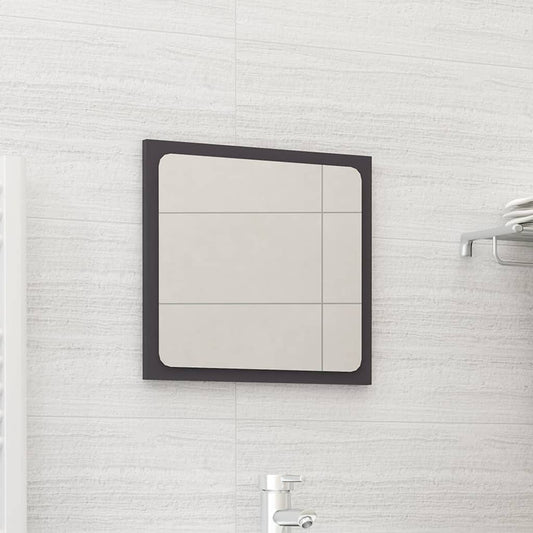 NNEVL Bathroom Mirror Grey 40x1.5x37 cm Chipboard-0