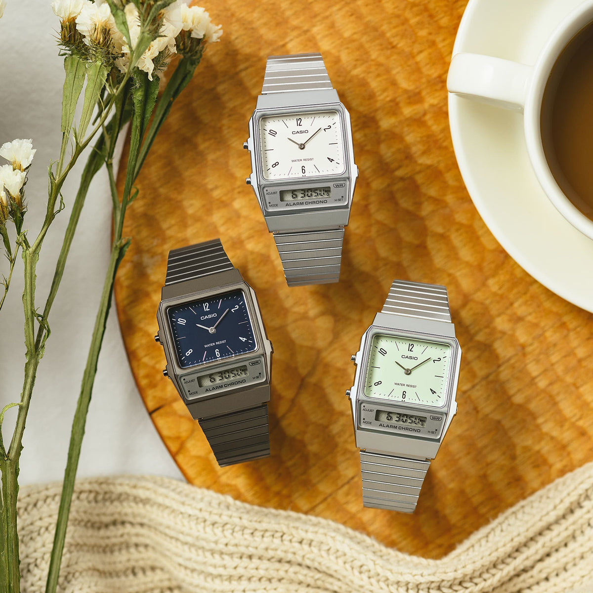 CASIO VINTAGE Mod. EDGY COLLECTION - PETROL BLUE-2