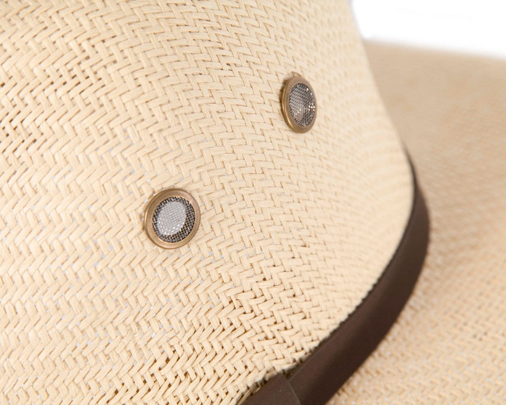 Unisex Straw Fedora Felt Wide Brim Hat-4