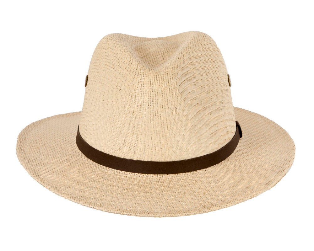 Unisex Straw Fedora Felt Wide Brim Hat-3