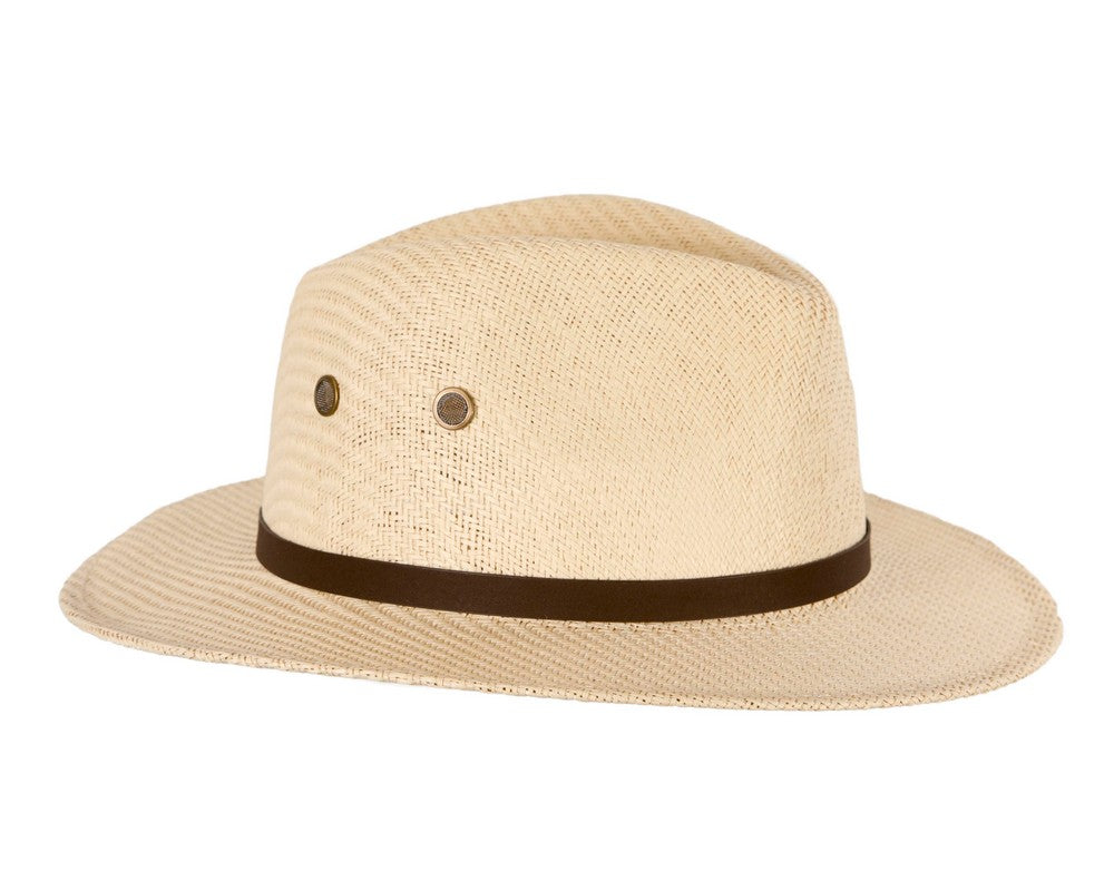 Unisex Straw Fedora Felt Wide Brim Hat-2