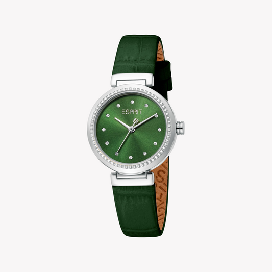 Esprit Women's Silver/Green Watch | Es1l506l0015-0
