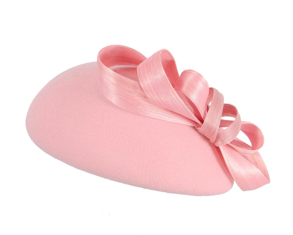 Stylish pink felt beret hat by Fillies Collection-5