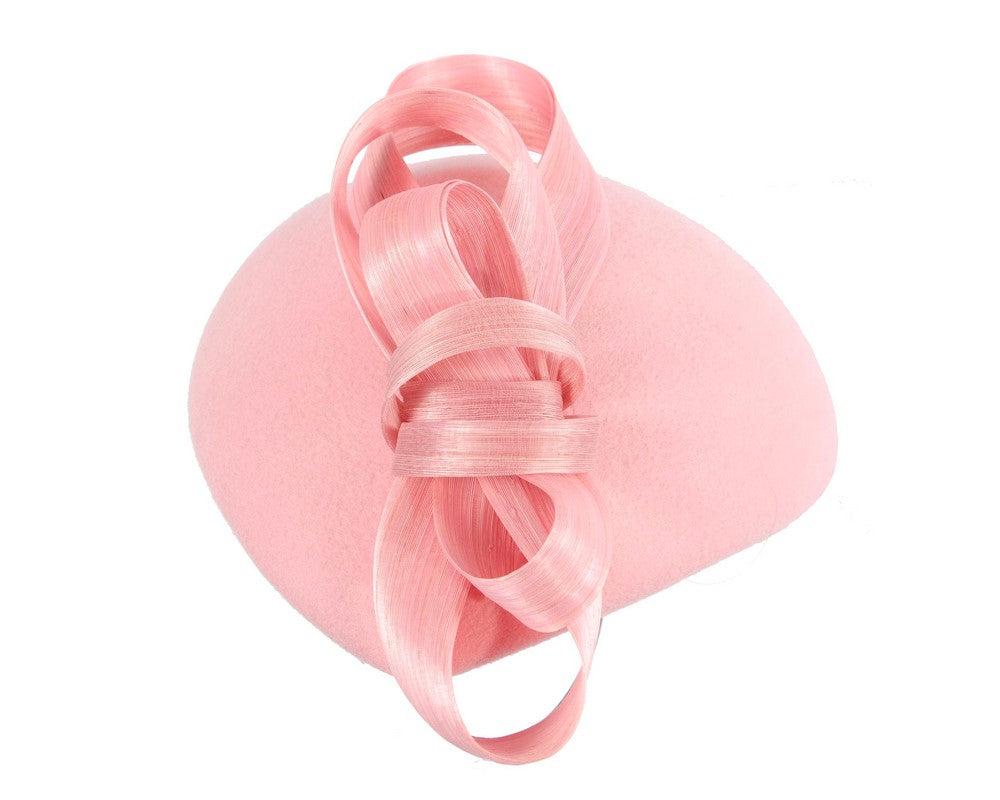 Stylish pink felt beret hat by Fillies Collection-3