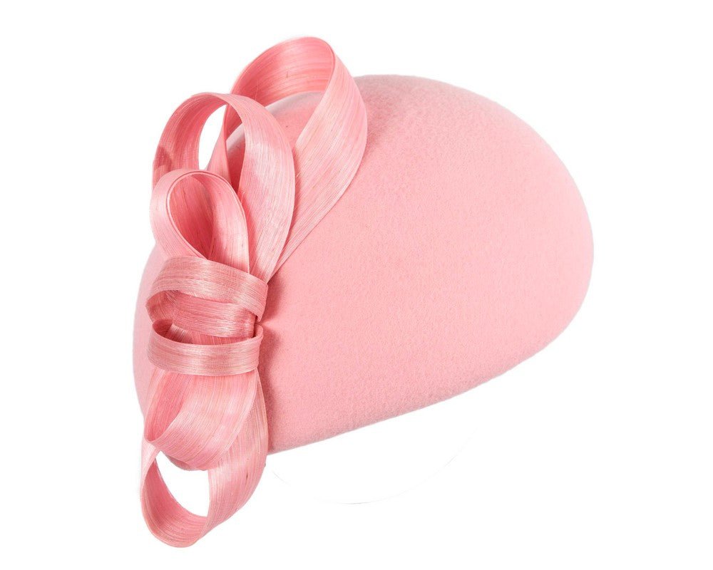 Stylish pink felt beret hat by Fillies Collection-1