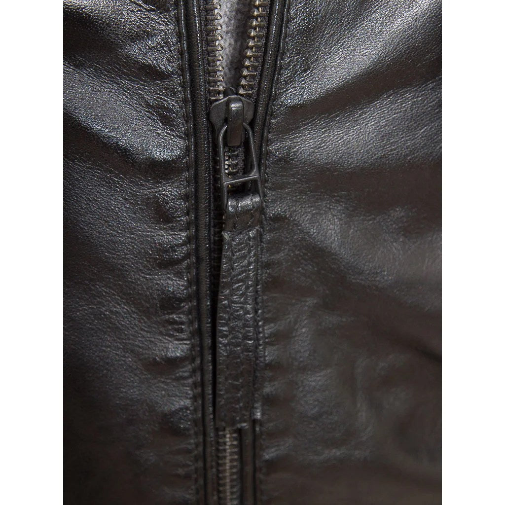 MEN BLACK LEATHER BIKER JACKET CAMERON-4