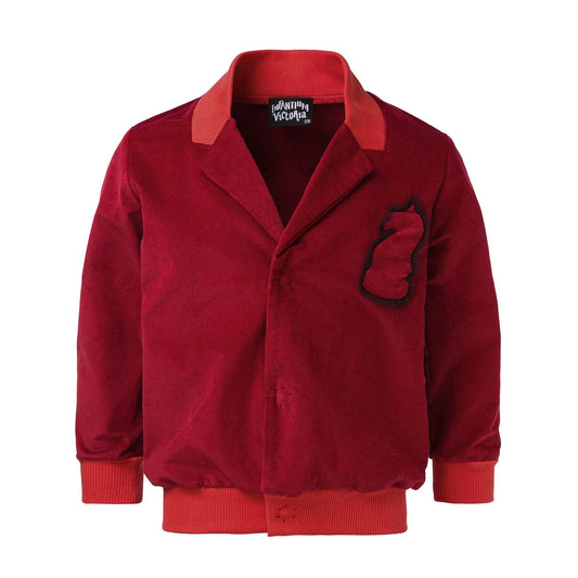 Red Velvet Blazer-0