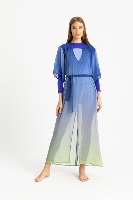 Cover Up Dress - Gradient Green-0