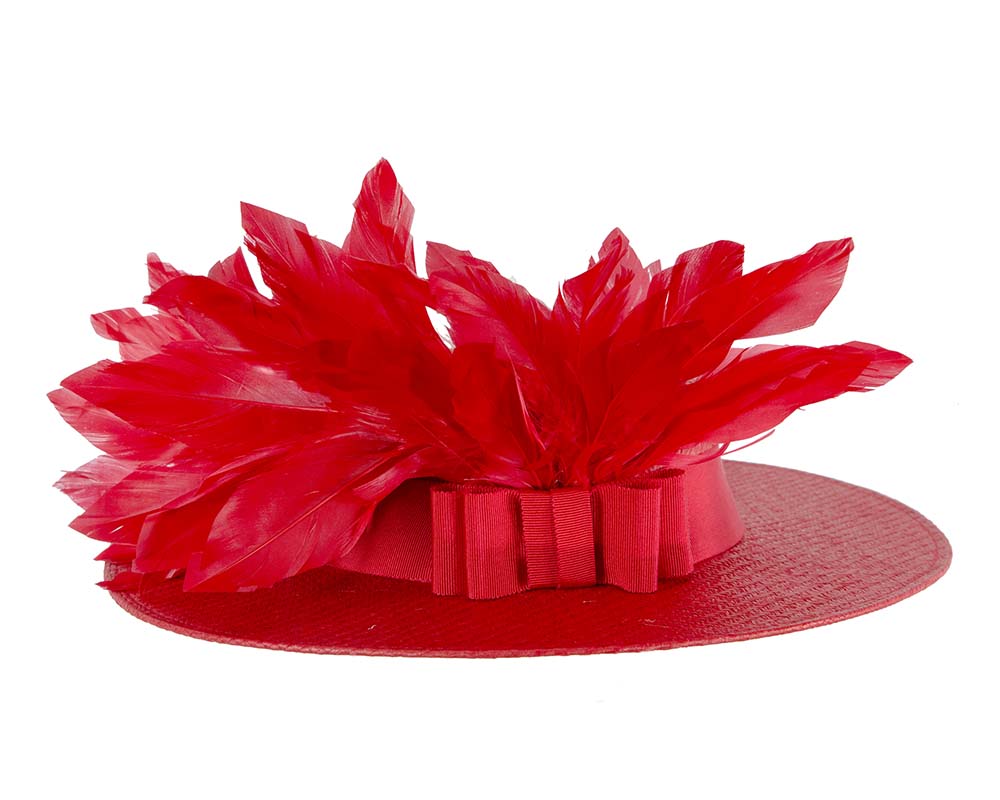 Red boater hat by Max Alexander MA902-5