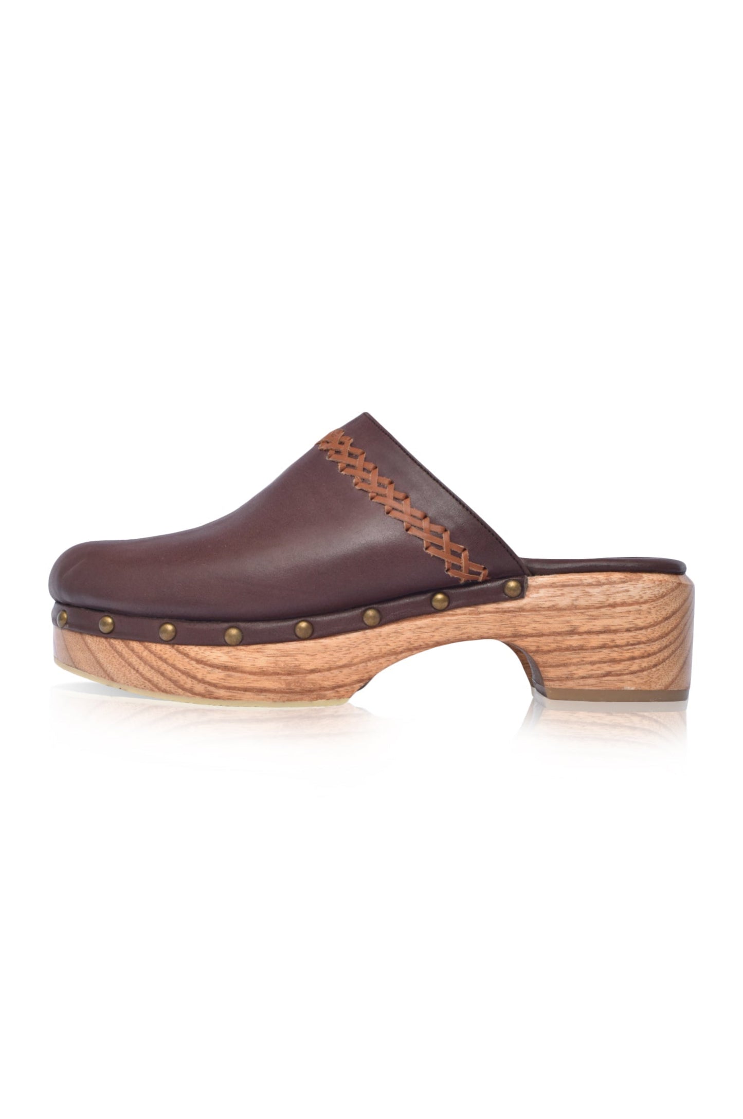 Malibu Leather Clogs-5