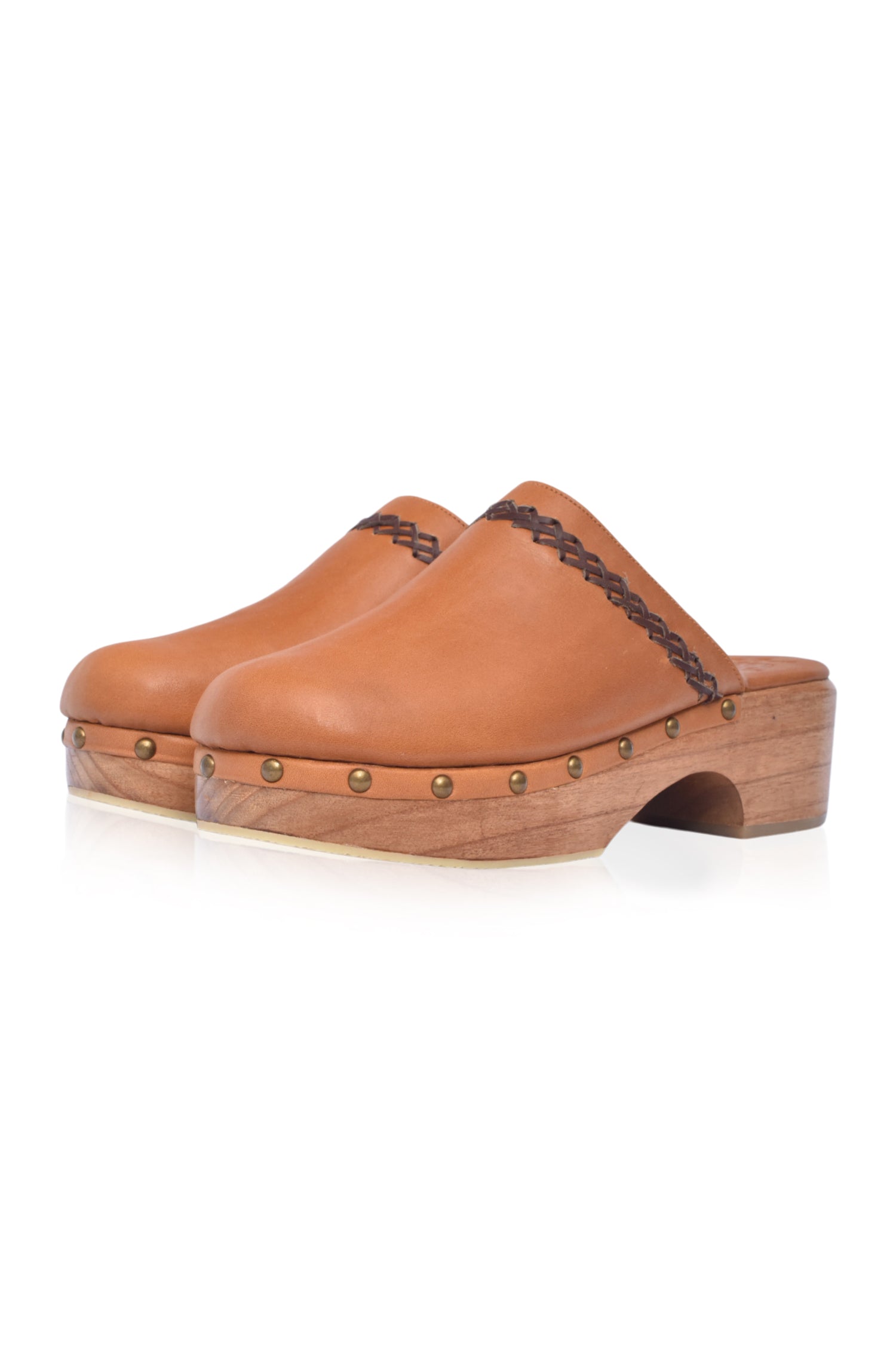 Malibu Leather Clogs-2