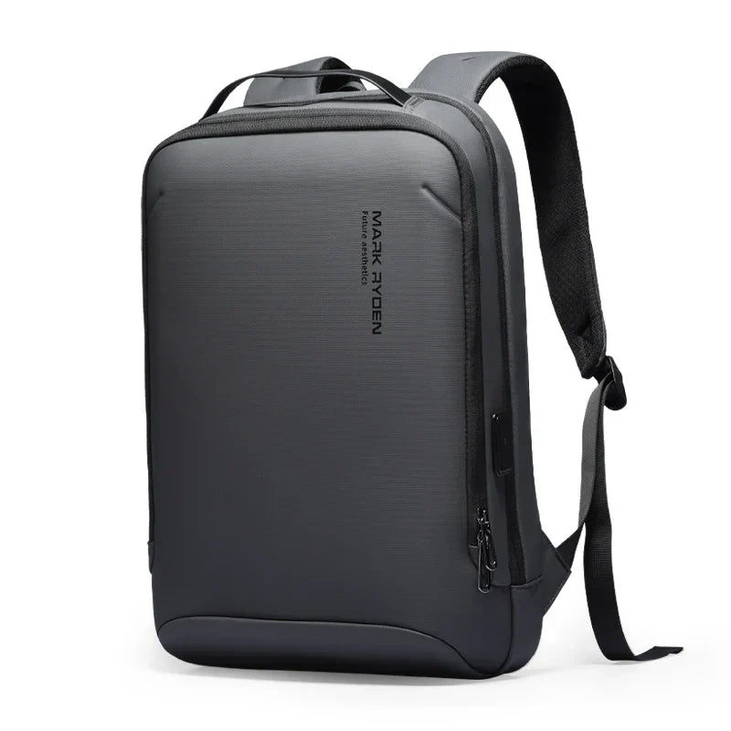 Streamlined Black Minimalist Hard Shell Laptop Backpack-0