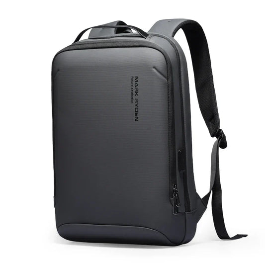Streamlined Black Minimalist Hard Shell Laptop Backpack-0